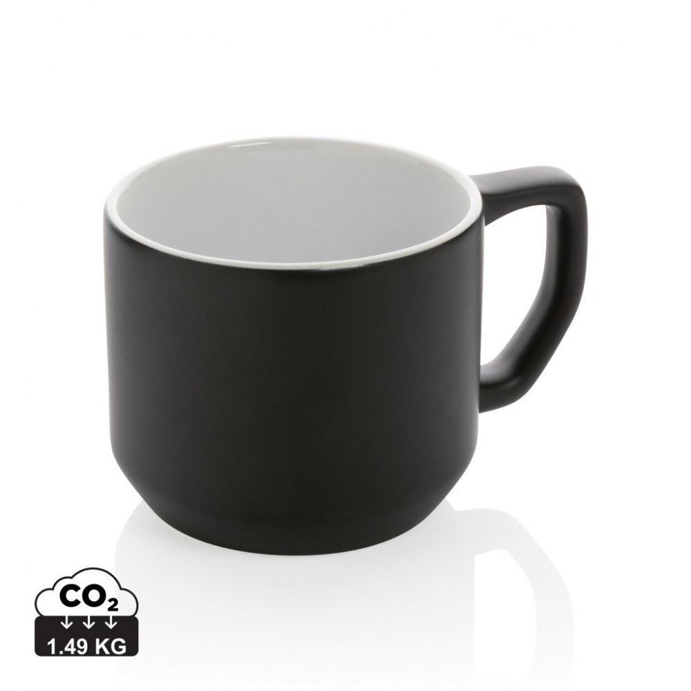 Logotrade advertising products photo of: Ceramic modern mug 350ml