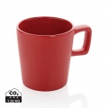 Ceramic modern coffee mug 300ml, red