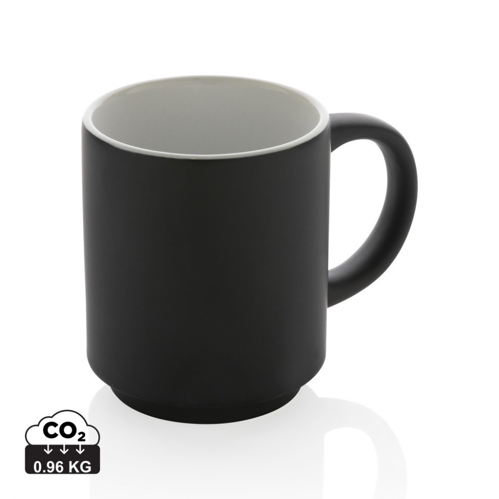 Logo trade corporate gifts picture of: Ceramic stackable mug 180ml