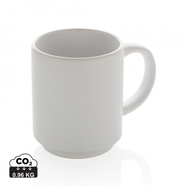 Logo trade promotional giveaways image of: Ceramic stackable mug 180ml