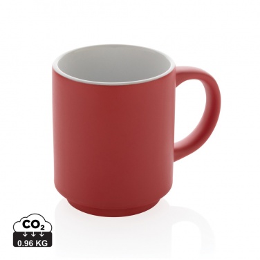 Logo trade advertising products image of: Ceramic stackable mug 180ml