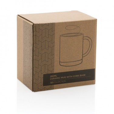 Logotrade promotional items photo of: Ceramic mug with cork base 280ml