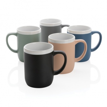 Logo trade promotional gifts picture of: Ceramic mug with white rim 300ml