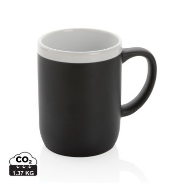 Logo trade promotional giveaways picture of: Ceramic mug with white rim 300ml