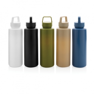 Logo trade advertising products picture of: RCS certified recycled PP water bottle with handle