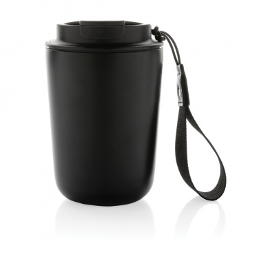 Logotrade advertising product image of: Cuppa RCS re-steel vacuum tumbler with lanyard