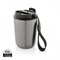 Cuppa RCS re-steel vacuum tumbler with lanyard, silver