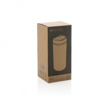 Logo trade promotional merchandise photo of: Metro RCS Recycled stainless steel tumbler