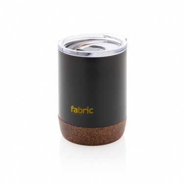 Logo trade promotional gifts image of: RCS Re-steel cork small vacuum coffee mug