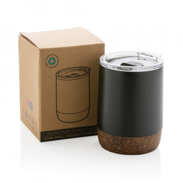 Logo trade promotional products image of: RCS Re-steel cork small vacuum coffee mug