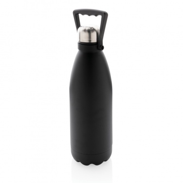 Logo trade promotional merchandise picture of: RCS Recycled stainless steel large vacuum bottle 1.5L