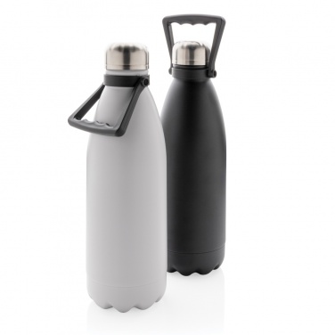 Logo trade corporate gifts picture of: RCS Recycled stainless steel large vacuum bottle 1.5L