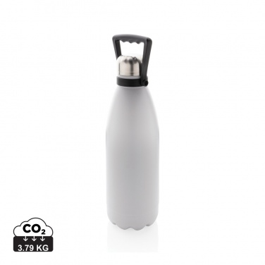 Logotrade promotional product picture of: RCS Recycled stainless steel large vacuum bottle 1.5L