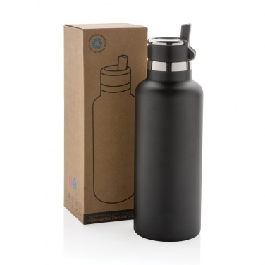 Logo trade corporate gift photo of: Hydro RCS recycled stainless steel vacuum bottle with spout