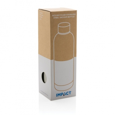 Logo trade corporate gift photo of: RCS Recycled stainless steel Impact vacuum bottle