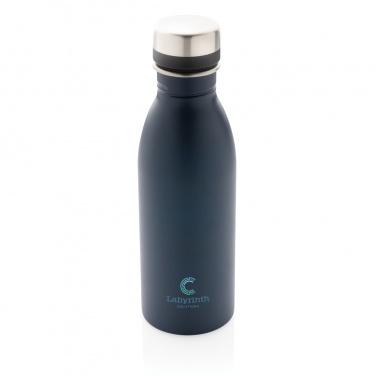 Logo trade corporate gifts image of: RCS Recycled stainless steel deluxe water bottle