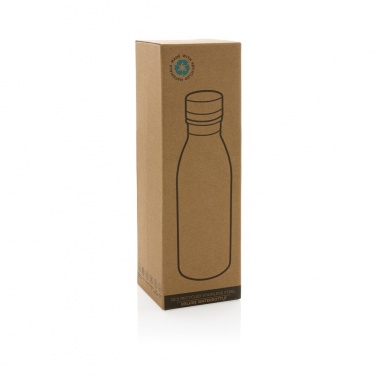 Logo trade promotional item photo of: RCS Recycled stainless steel deluxe water bottle