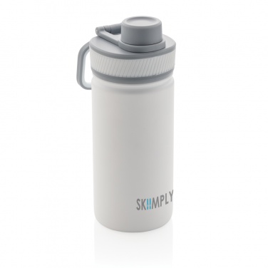 Logo trade promotional gift photo of: Vacuum stainless steel bottle with sports lid 550ml