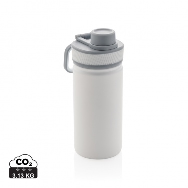 Logotrade promotional giveaway image of: Vacuum stainless steel bottle with sports lid 550ml