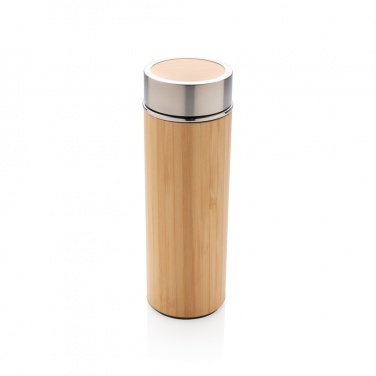 Logotrade promotional item picture of: Leak proof bamboo vacuum bottle