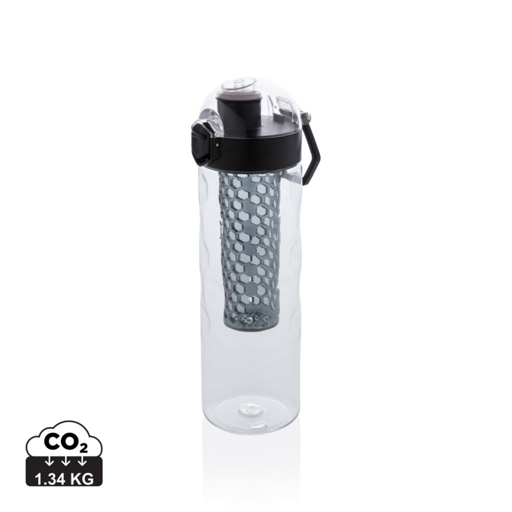 Logo trade corporate gifts image of: Honeycomb lockable leak proof infuser bottle