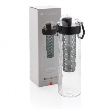 Logo trade promotional merchandise image of: Honeycomb lockable leak proof infuser bottle