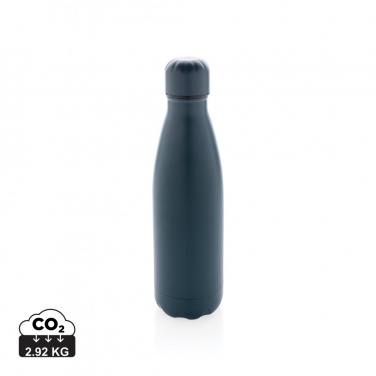 Logo trade corporate gifts image of: Solid colour vacuum stainless steel bottle 500 ml