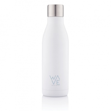 Logo trade promotional giveaways image of: UV-C steriliser vacuum stainless steel bottle