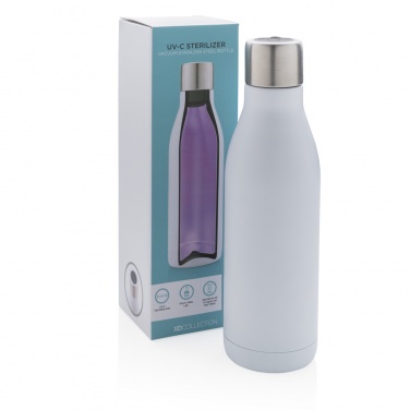 Logo trade promotional products picture of: UV-C steriliser vacuum stainless steel bottle