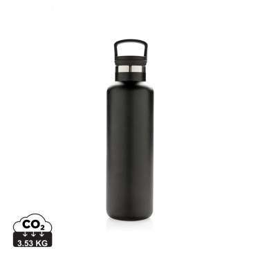 Logo trade advertising products image of: Vacuum insulated leak proof standard mouth bottle