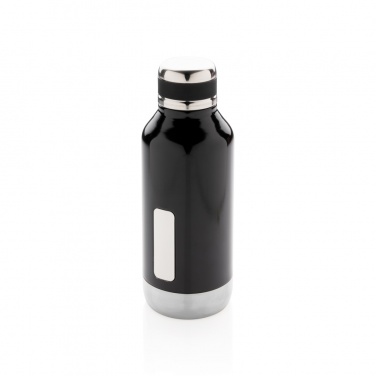 Logotrade promotional item image of: Leak proof vacuum bottle with logo plate