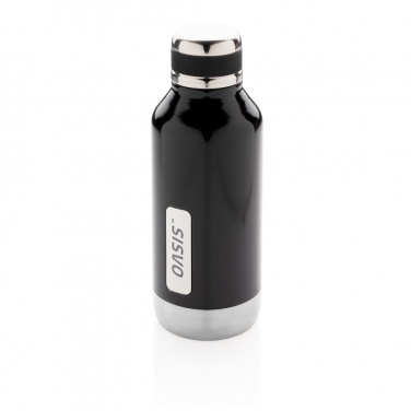 Logo trade promotional gift photo of: Leak proof vacuum bottle with logo plate