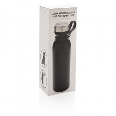 Logo trade promotional gifts picture of: Copper vacuum insulated bottle with carry loop