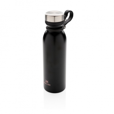 Logo trade promotional giveaways image of: Copper vacuum insulated bottle with carry loop