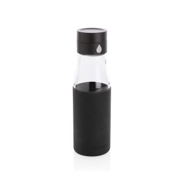 Logotrade advertising product picture of: Ukiyo glass hydration tracking bottle with sleeve