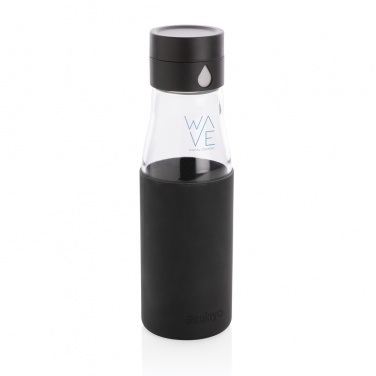 Logotrade business gift image of: Ukiyo glass hydration tracking bottle with sleeve