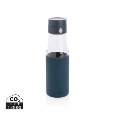 Logotrade promotional merchandise photo of: Ukiyo glass hydration tracking bottle with sleeve