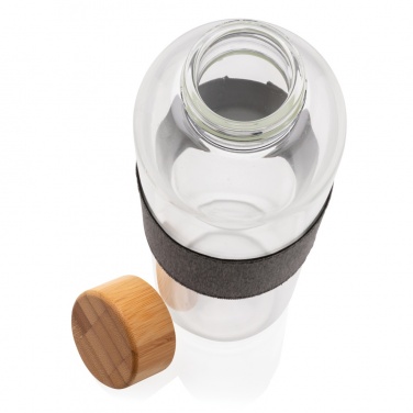 Logotrade corporate gift picture of: Impact borosilicate glass bottle with bamboo lid