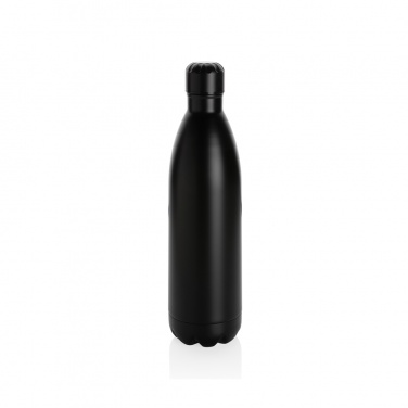 Logo trade corporate gifts picture of: Solid colour vacuum stainless steel bottle 1L