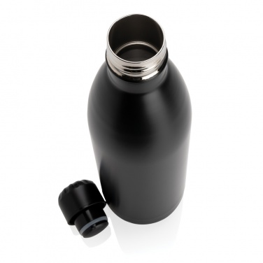 Logo trade promotional merchandise photo of: Solid colour vacuum stainless steel bottle 1L