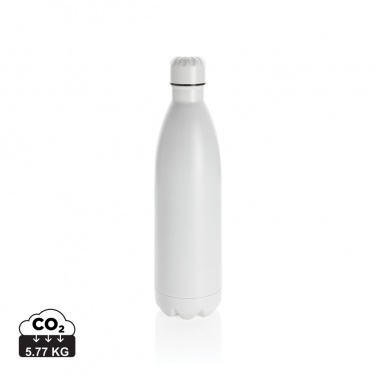 Logo trade promotional merchandise photo of: Solid colour vacuum stainless steel bottle 1L