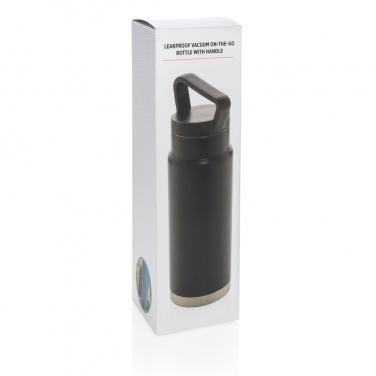 Logotrade promotional item image of: Leakproof vacuum on-the-go bottle with handle