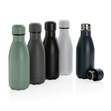 Logo trade promotional items image of: Solid colour vacuum stainless steel bottle 260ml