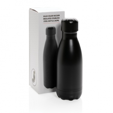 Logo trade promotional products image of: Solid colour vacuum stainless steel bottle 260ml