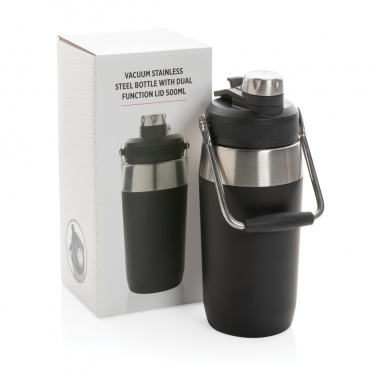 Logo trade advertising product photo of: Vacuum stainless steel dual function lid bottle 500ml