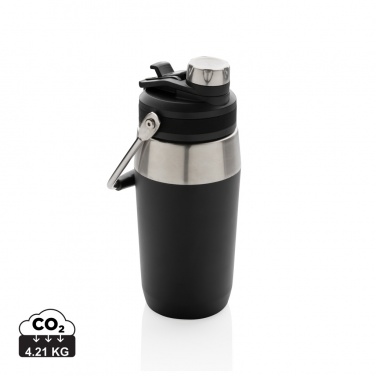 Logo trade advertising products image of: Vacuum stainless steel dual function lid bottle 500ml