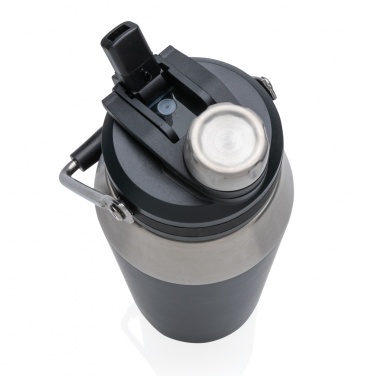 Logo trade business gift photo of: Vacuum stainless steel dual function lid bottle 1L