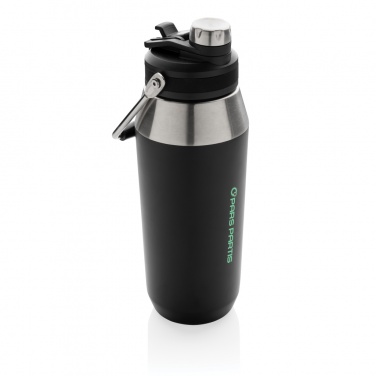 Logo trade promotional merchandise image of: Vacuum stainless steel dual function lid bottle 1L