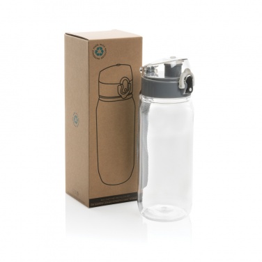 Logo trade promotional giveaways picture of: Yide RCS Recycled PET leakproof lockable waterbottle 600ml