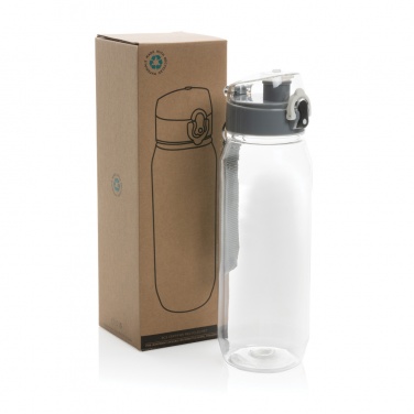 Logo trade promotional giveaway photo of: Yide RCS Recycled PET leakproof lockable waterbottle 800ml